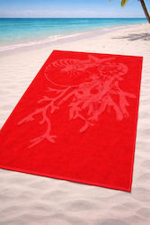 Coral Baumwolle Rote Strandtuch 165x90cm