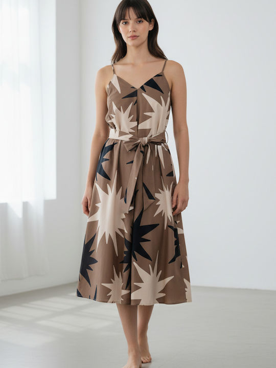 Philosophy Wear Καλοκαιρινό Midi Κομπινεζόν Φόρ...