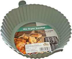 Φόρμα Σιλικόνης Στρογγυλή Air Fryer Γκρι Ανοιχτό 20x5cm 03-950-3994 Κωδ.12532