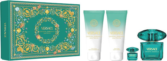 Versace Crystal Emerald Γυναικείο Σετ με Eau de Parfum και Shower Gel 4τμχ