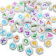 Acrylic Latin Letters Round 7mm 105pcs