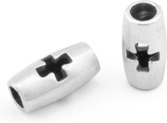 Metallic Cross Tube 12x6mm Ø3 Patina Pack 15 Pieces