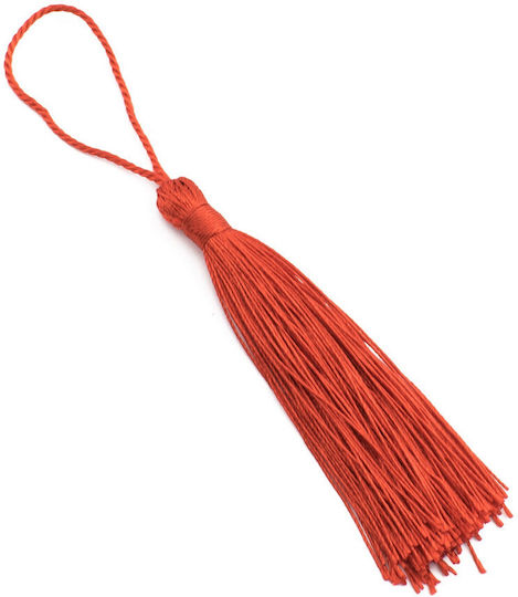 Synthetic Tassel 82mm Red Package 30 Pieces