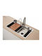 Tema Drop-In Kitchen Sink Inox with Faucet L68xW45cm Silver
