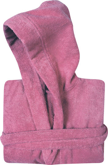 Das Home Детски Халат Fuschia с Качулка