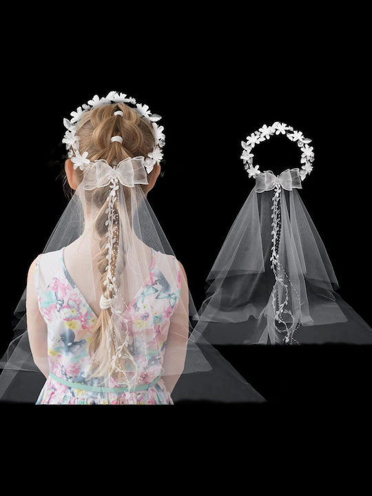 Communion Wreath Veil σε Λευκό Χρώμα