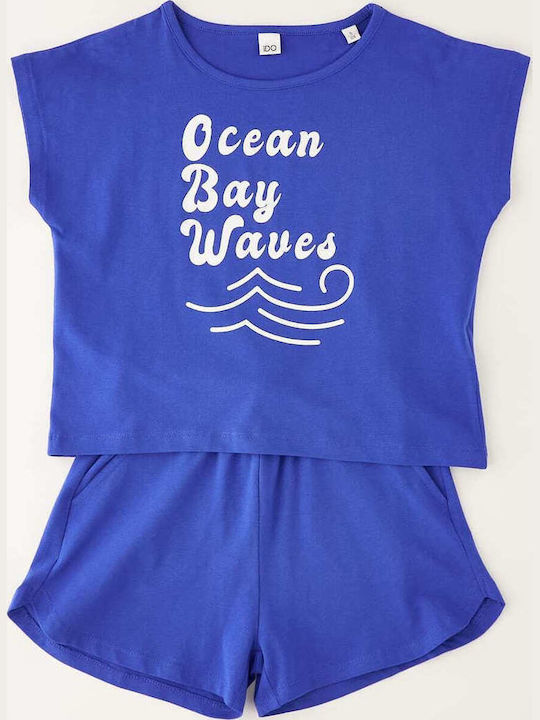 Kids Set with Shorts Summer 2 Pieces Blue