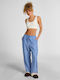 Hunkemöller Summer Cotton Women's Pajama Trousers Blue Stripe