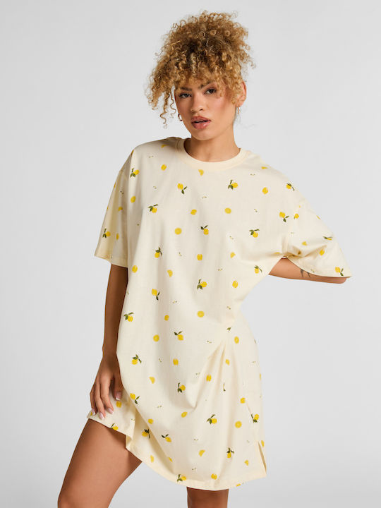 Hunkemöller Summer Women's Nightgown Lemon