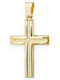 Goldjewels Women's 9K Gold Double Sided Cross Without Chain