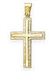 Goldjewels Women's Gold Cross 9K Double Sided Without Chain