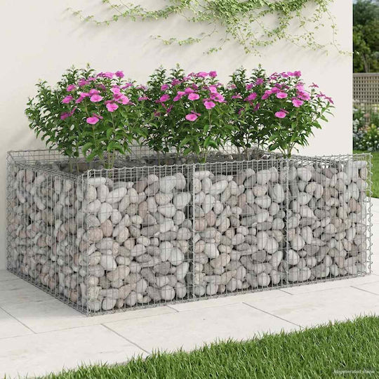 vidaXL Σύρμα για Περίφραξη Κήπου από Χάλυβα 150x100x60εκ. Ασημί
