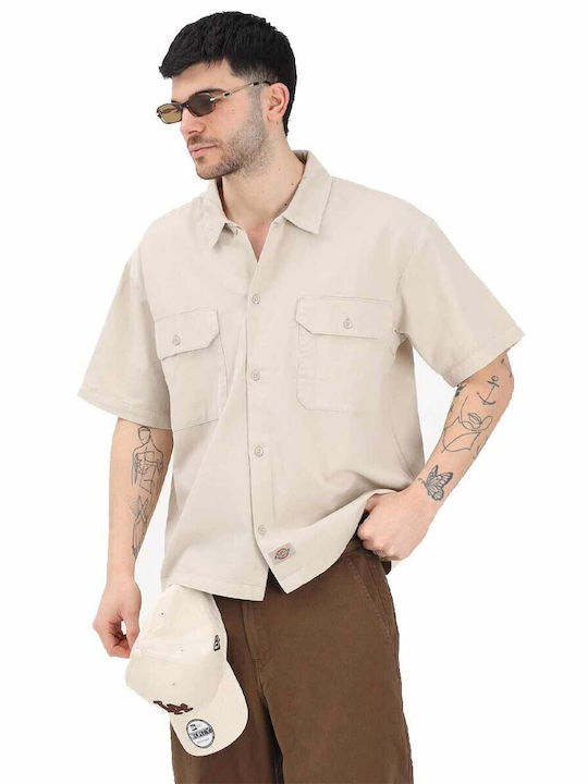 Dickies Work Shirt Short Sleeve Shirt Ecru DK0A88N90ST | Skroutz.mt