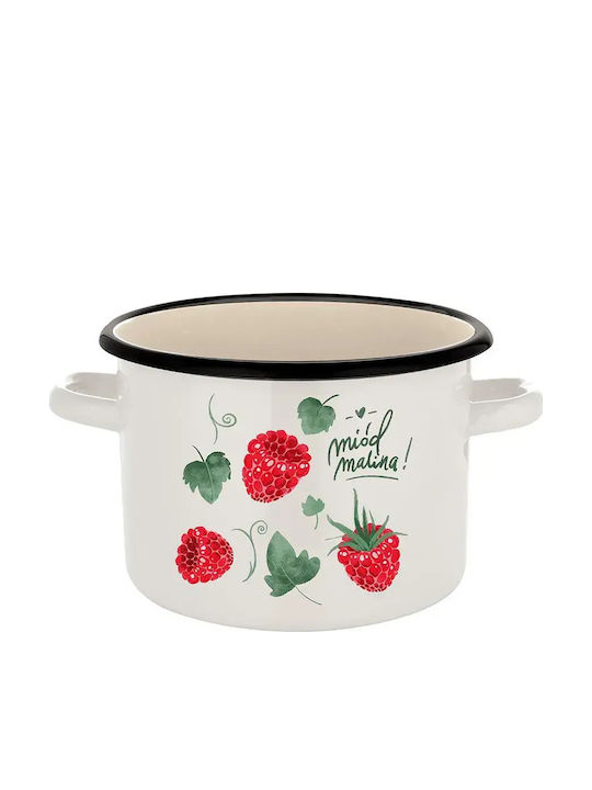 Emalia Polska Pleszew Rostfreier Stahl Marmite Topf 3,2 l