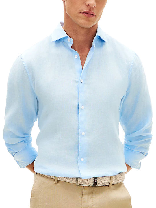 Tommy Hilfiger Μακρυμάνικo Λινό Πουκάμισο σε Στ...