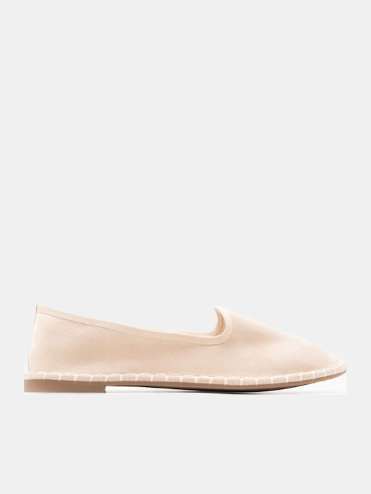 Luigi Women's Pointed Toe Ballerina Shoes In Be...