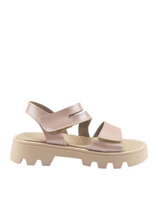 Kindersandalen Rosa Gold AΚ26-46