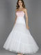 Skirt with Tulle Petticoat White