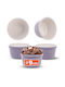 Kadax Round Heat-Resistant Cookware for Souffle Ceramic 9x9cm 3Pieces