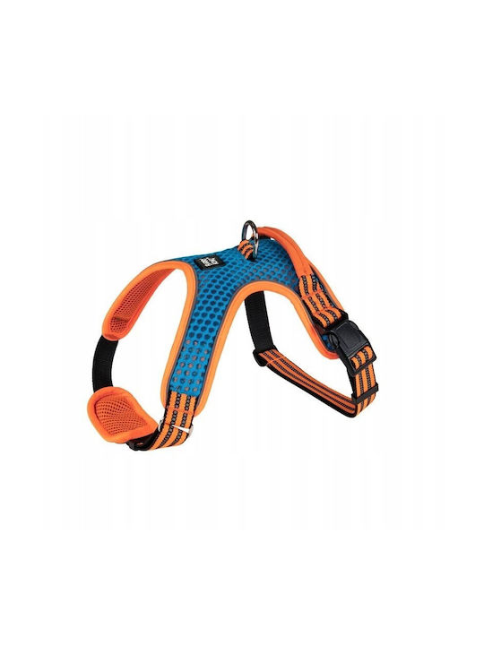 Barry King Ham Pentru Câini Albastru-Orange Reflectorizant Dimensiune Xs Pernă Pentru Gât Circumferința Gâtului 31-41cm/Circumferința Pieptului 32-50cm