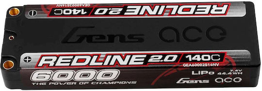 2.0 Батерия Li-Po 7.4V 6000mAh 140C 2S XT60 за RC превозно средство