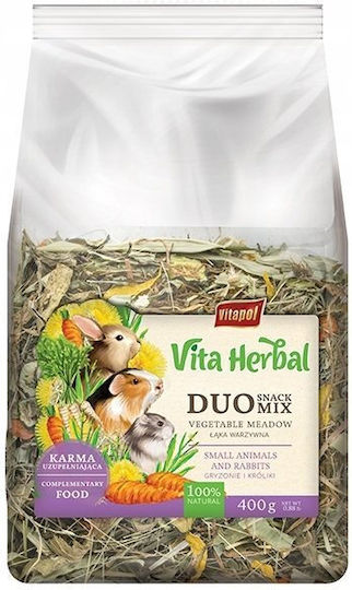 Vitapol Vita Herbal Duo Snack Vegetable Meadow Rodents Rabbits 400g