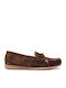 Δερμάτινα Γυναικεία Loafers σε Καφέ Χρώμα