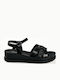 Damen Anatomische Flatforms Schwarze