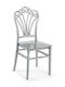 Gartenstühle Kunststoff Flora Silber 38x42x93cm