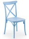 Gartenstühle Kunststoff Capri Hellblau 49x54x90cm