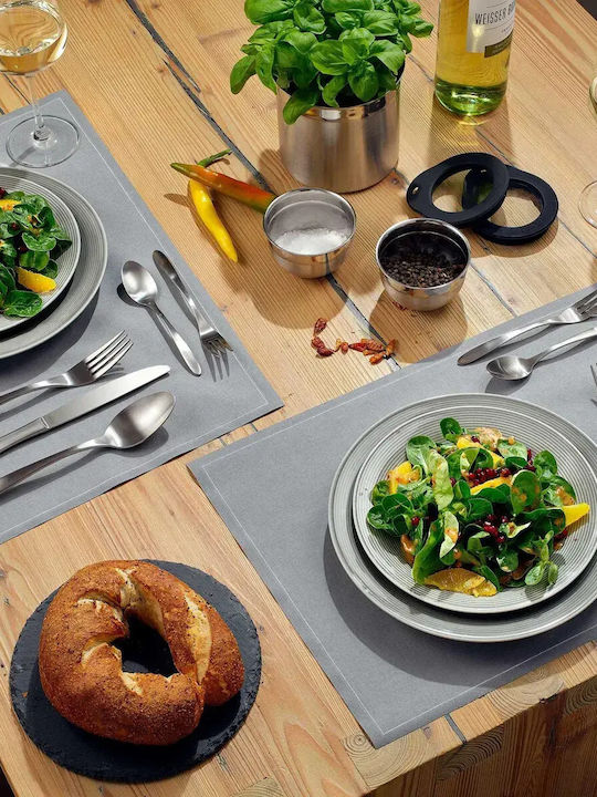 Rosle Σετ Μαχαιροπίρουνα Ανοξείδωτα Γκρι 60τμχ