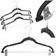 Kadax Wardrobe Hanger for Pants Plastic Gray 38536 3 Pieces