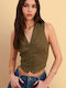 Green Women's Vest