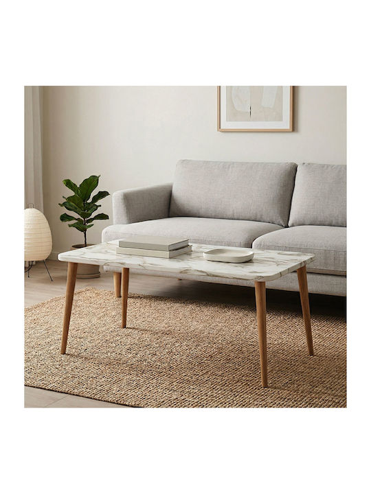 Rectangular Central Coffee Table Plane from Sol...