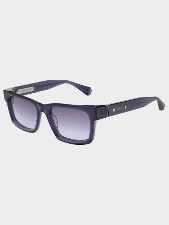 Allsaints Unisex Sonnenbrillen mit Blauer Horn umrandet Rahmen