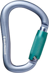 Black Diamond Pearlock Twistlock Karabiner Grau
