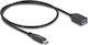 DeLock USB 3.2 Cable USB-C male - USB-A Μαύρο 0.5m 60568