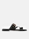 Women's Black Flat Sandals