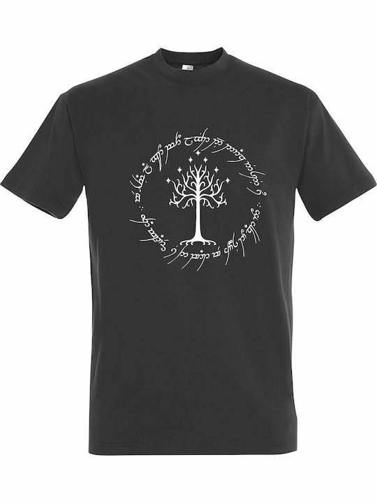 T-shirt Unisex " Lotr Tree Gondor " Dark Grey T-shirt Unisex " Lotr Tree Gondor " Dark Grey