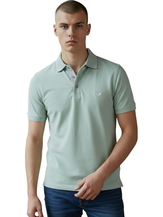 Side Effect Polo Herrenbluse Mintgrün