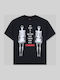 T-shirt Μαύρο