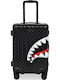 Sprayground Shark In Paris Kabinenkoffer Schwarz mit 4 Räder Höhe 54,6cm