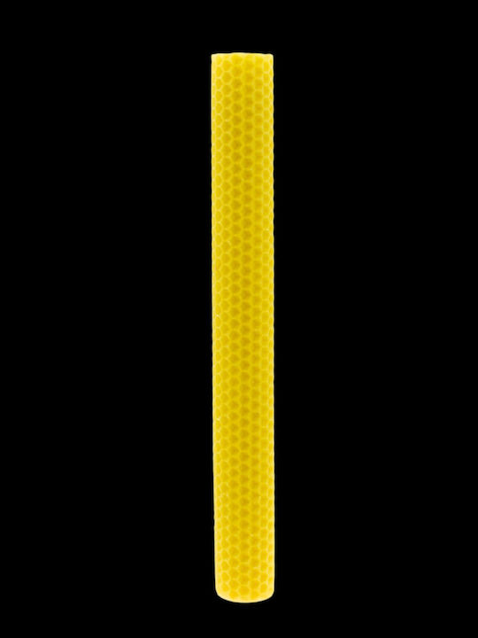 Easter Candle Scented and Handmade 30cm Yellow Beeswax