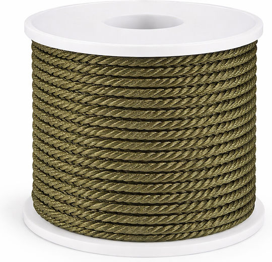 Șiret Rayon 0,3 cm Verde Măsliniu 50 m