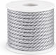 Rayon Lace 0.5cm Silver 15m