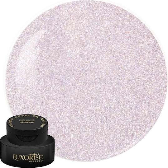 Gel Unghii Uv Nail Art Babyboomer Luxorise Cushion Ombre Chrome Silken Steel 2ml