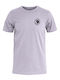 1960 Logo Sportliche Herrenbluse Kurzarm Rosa