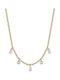 Luca Barra Necklace Made of Steel with Zircon