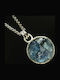 Silber Halskette Hellblau