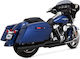 Vance & Hines Motorrad Auspuffanlagen 2-1 Harley Davidson 17 25 Flt Touring Schwarze Pro Pipe Pcx Exhaust Schwarz